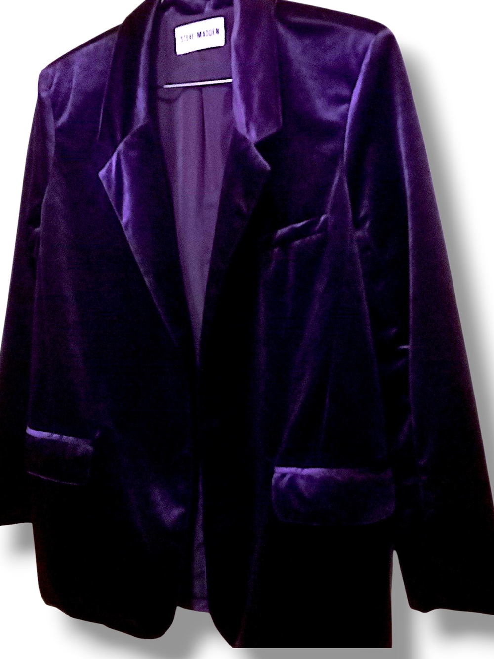 Steve Madden Deep Purple Velvet Blazer
